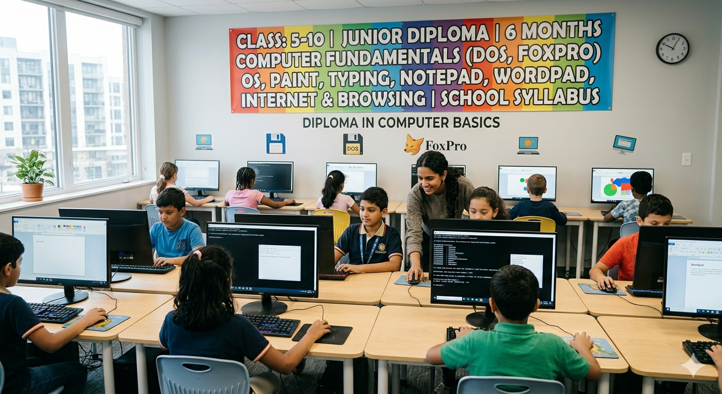 Computer Course for Students of Classes 5 to 10
